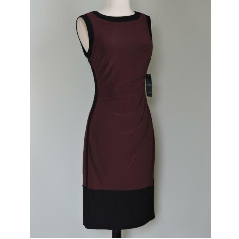 Burgundy Ralph Lauren Office Dress